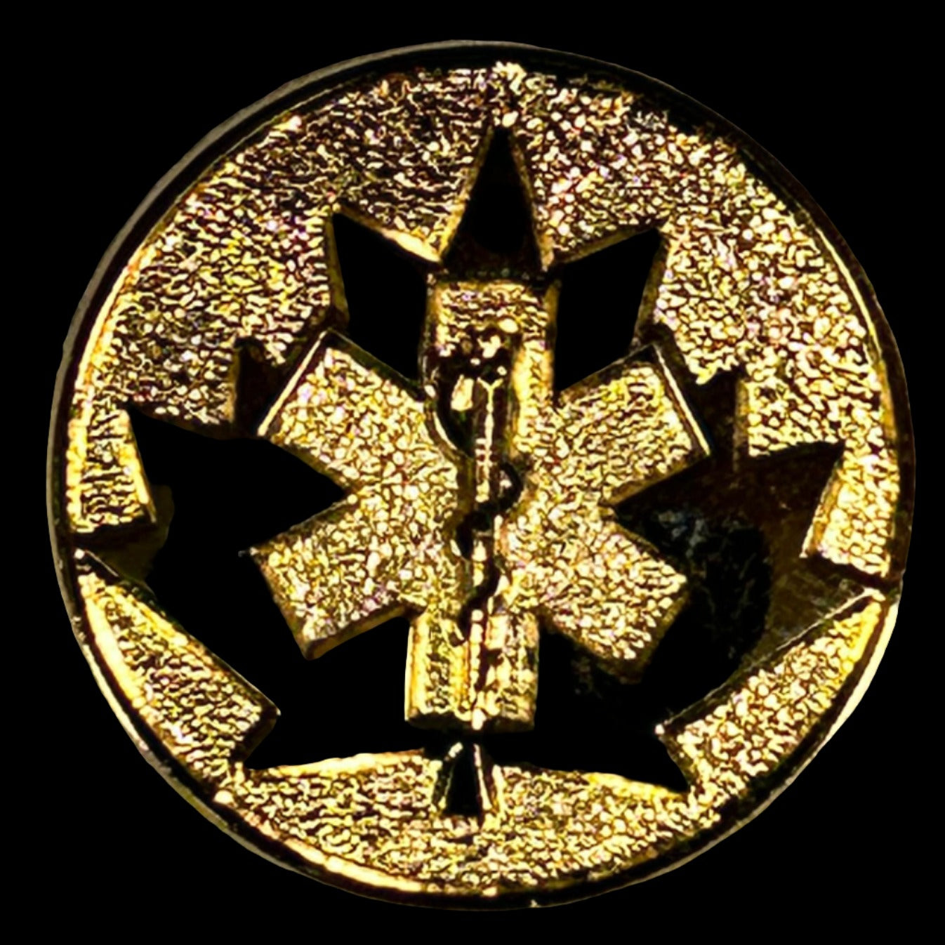 EMS Maple Leaf Gold Pin Solid 1"