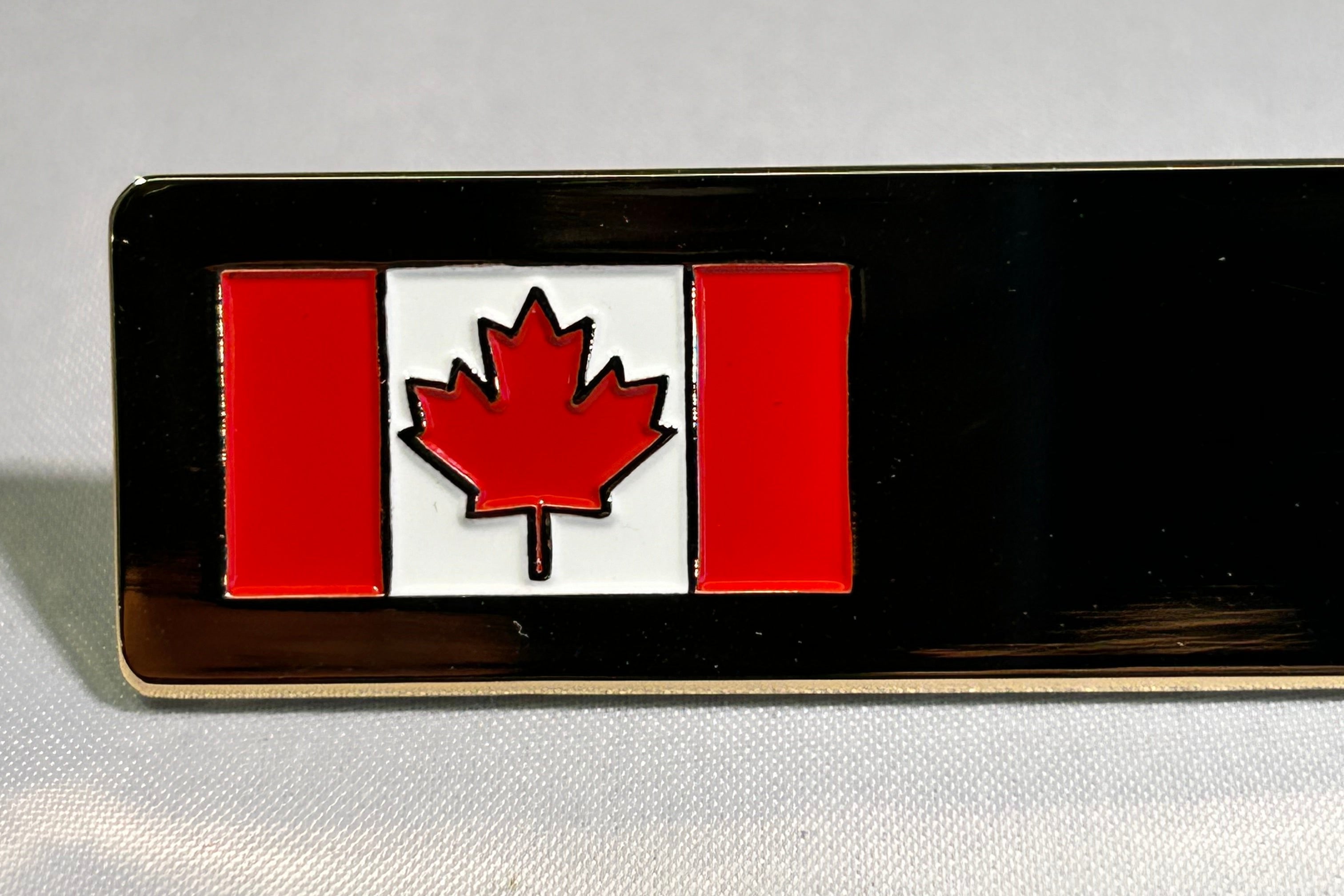 New NB28G1 Canada Flag Gold Name Bar 1 Line