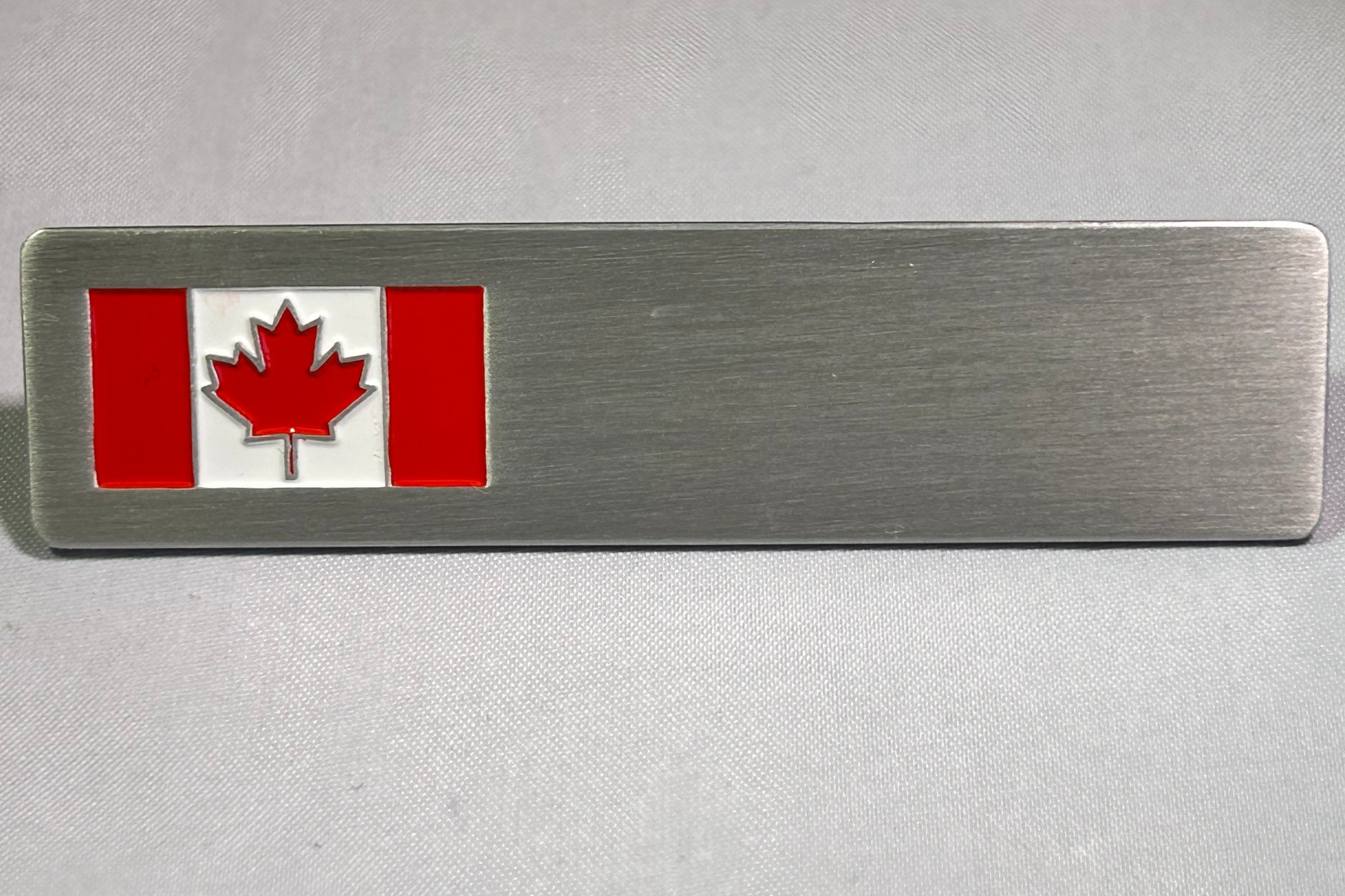 New NB28S1 Canada Flag Name Bar Silver 1 Line