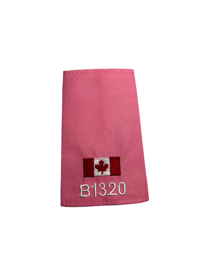 NUMBERED or TEXT Canada Flag Slip-Ons