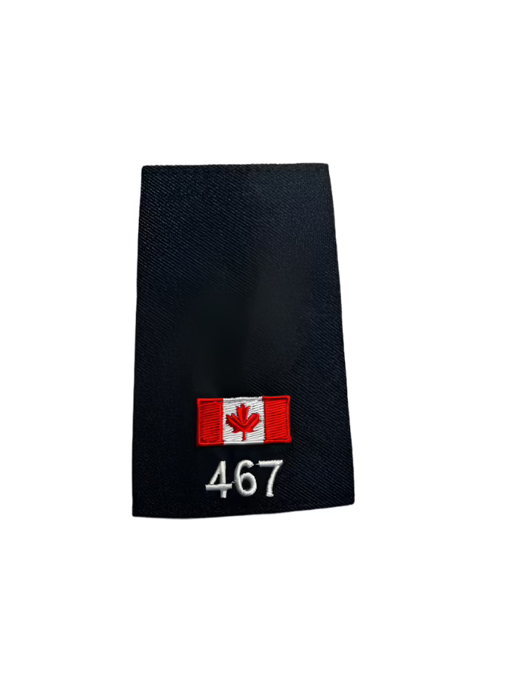 NUMBERED or TEXT Canada Flag Slip-Ons