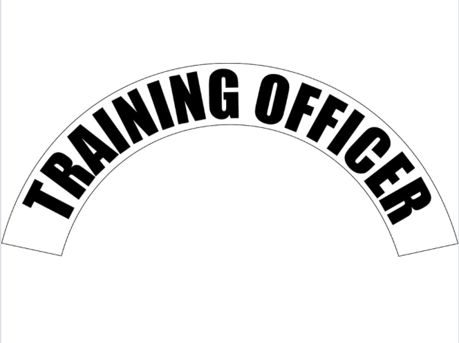 TRAINING OFFICER Curved Helmet Decal