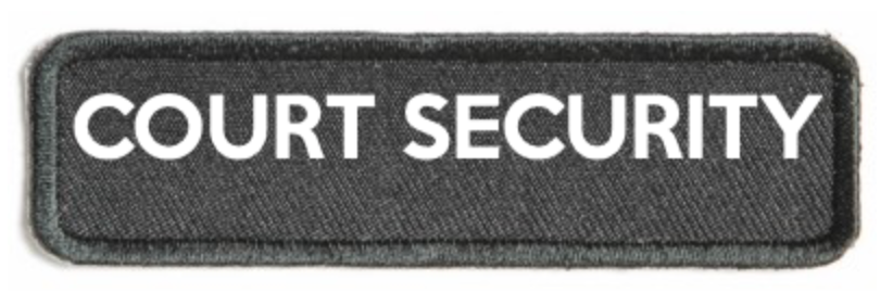 COURT SECURITY Crest Small Silver