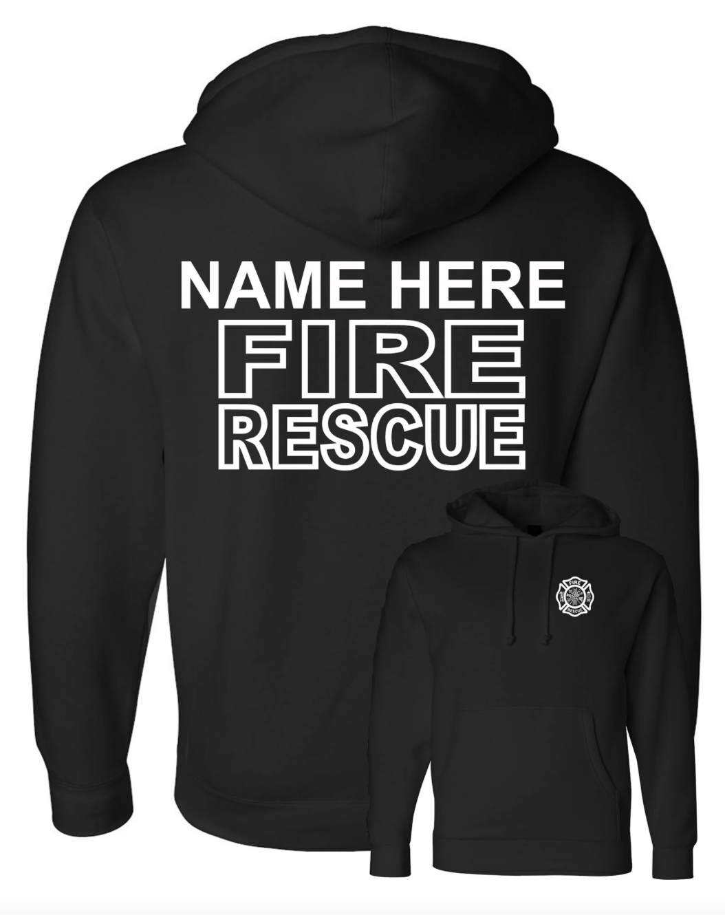 Custom Fire Rescue Hoodie