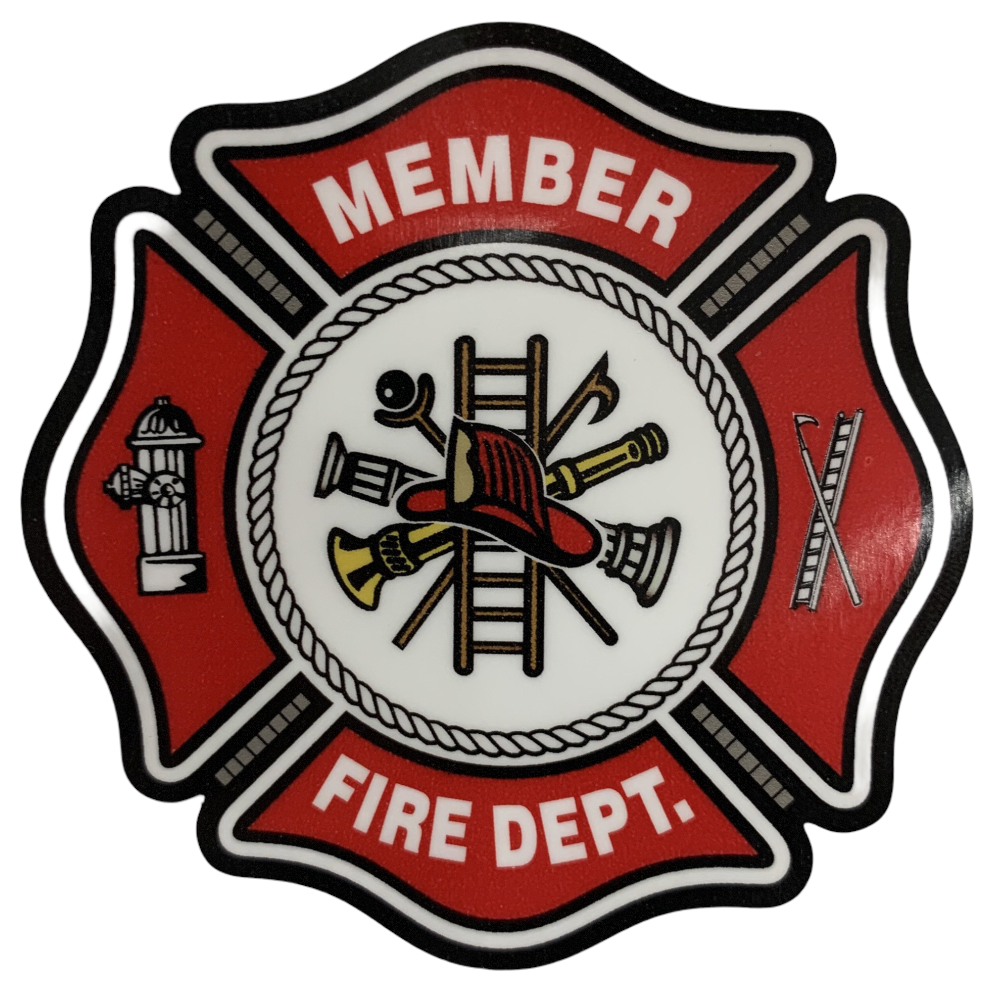 MEMBER FIRE DEPT. Decal