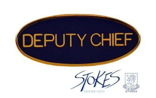 DEPUTY CHIEF Rank Oval Pin